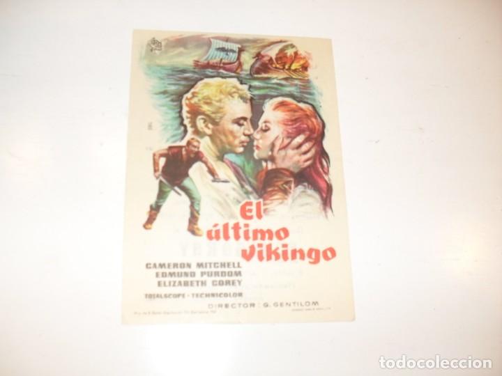 Cine: programa de mano sencillo,con texto publicitario .titulo: el ultimo vikingo.