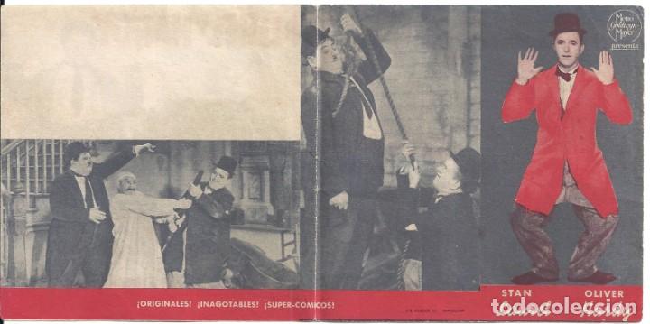 Cine: PTEB 071 LAUREL Y HARDY EN EL OESTE PROGRAMA DOBLE MGM STAN LAUREL OLIVER HARDY - Foto 2