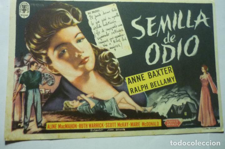 Cine: programa semilla de odio .-.anne baxter - Foto 1