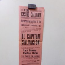 Cine: FOLLETO CINE CASINO CALDENSE EL CAPITAN SALVACION