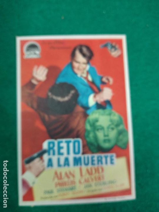 Cine: RETO A LA MUERTE. ALAN LADD.PROGRAMA DE CINE. - Foto 1