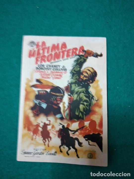 Cine: LA ULTIMA FRONTERA.CON PUBLICIDAD. PROGRAMA DE CINE. - Foto 1
