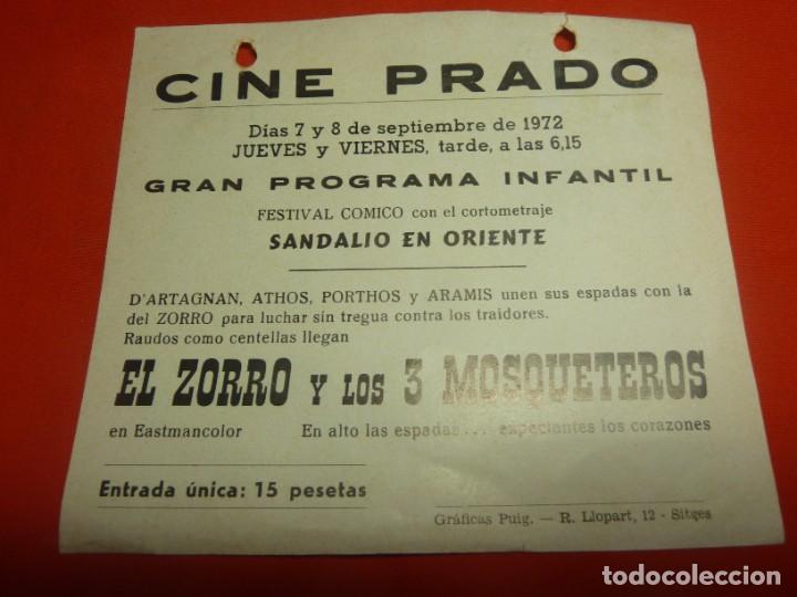 Cine: PROGRAMA DE CINE LOCAL EL ZORRO Y LOS 3 MOSQUETEROS - Foto 2