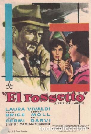 Cine: PROGRAMA DE CINE. EL ROSSETTO. PC-5134