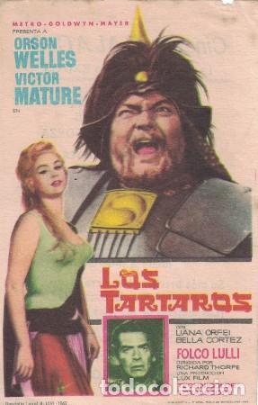 Cine: PROGRAMA DE CINE. LOS T&Aacute;RTAROS. PC-5144