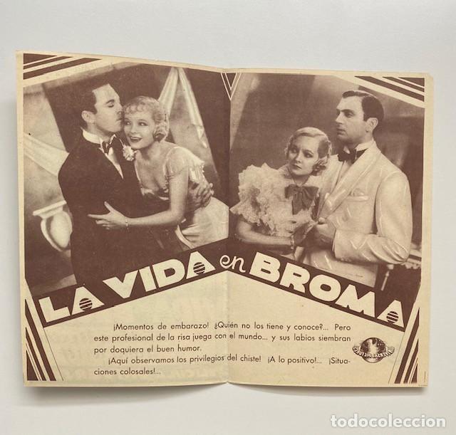 Cine: LA VIDA EN BROMA. PROGRAMA DOBLE UNIVERSAL. PERFECTO ESTADO - Foto 2