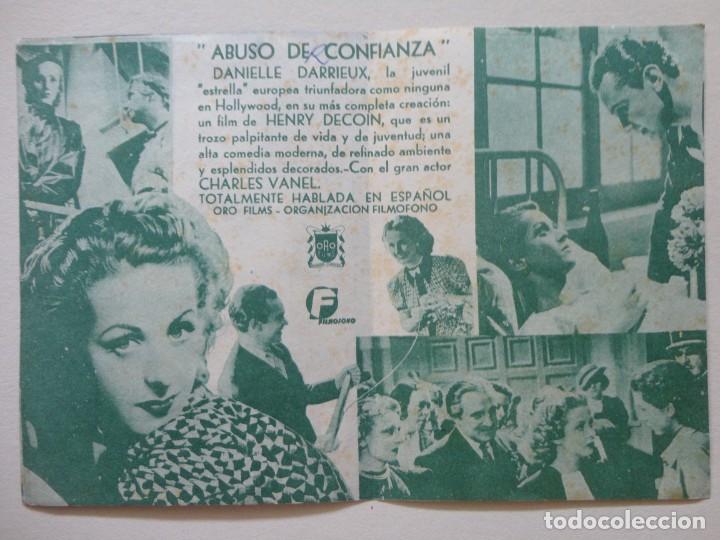 Cine: ABUSO DE CONFIANZA - (P. Doble) - Foto 2