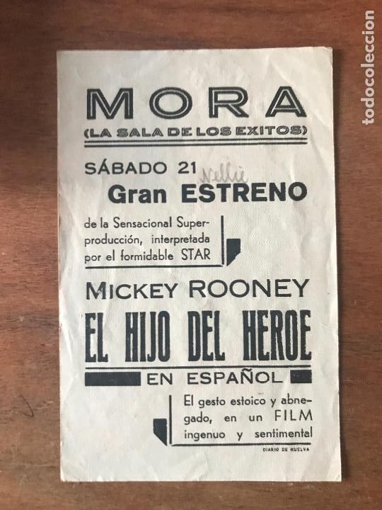 Cine: El hijo del H&eacute;roe. Mickey Rooney. Trasera: Mora (La sala de los &eacute;xitos) - Foto 2