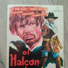  Foglietti di film di film antichi di cinema: EL HALCÓN Y LA PRESA, LEE VAN CLEEF, TOMAS MILIAN, CINES VICTORIA Y BOLET. Lote 304040228
