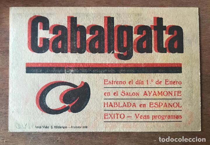 Cine: Cabalgata. La pel&iacute;cula del Siglo. Trasera: Sal&oacute;n Ayamonte - Foto 2