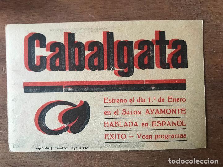 Cine: Cabalgata. La pel&iacute;cula del Siglo. Trasera: Sal&oacute;n Ayamonte - Foto 2