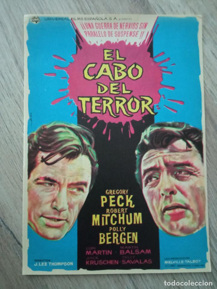 EL CABO DEL TERROR, GREGORY PECK, ROBERT MITCHUM (Cine - Folletos de Mano - Suspense)