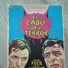  Foglietti di film di film antichi di cinema: EL CABO DEL TERROR, GREGORY PECK, ROBERT MITCHUM. Lote 304159703