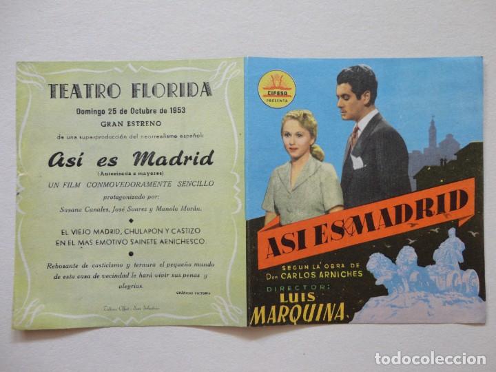 Cine: AS&Iacute; ES MADRID - 1953 - - Foto 1