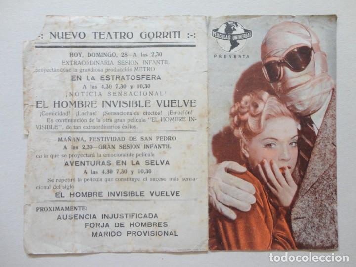 Cine: EL HOMBRE INVISIBLE VUELVE - Foto 1