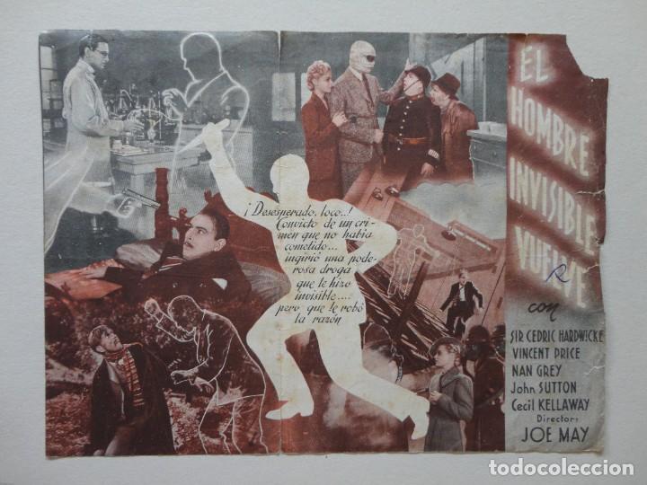 Cine: EL HOMBRE INVISIBLE VUELVE - Foto 2
