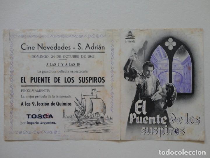 Cine: EL PUENTE DE LOS SUSPIROS - Foto 1