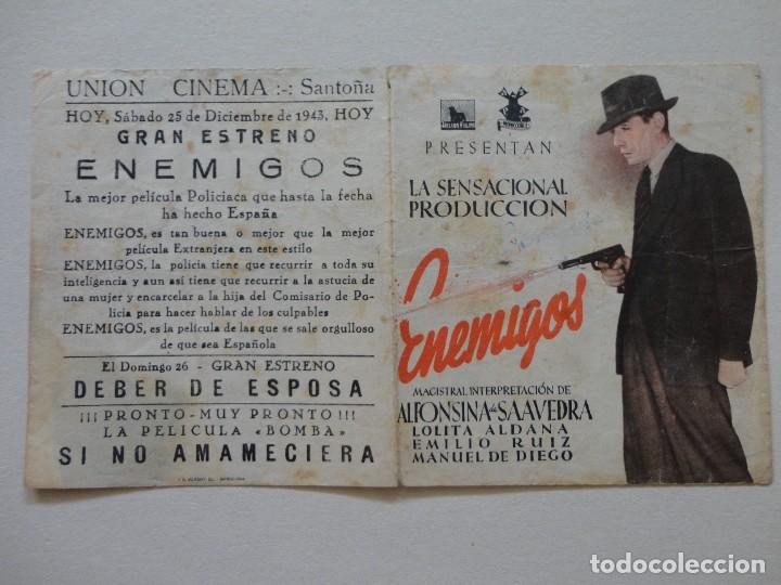 Cine: ENEMIGOS - (P. Doble) - Foto 1