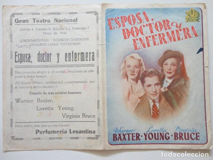 Cine: ESPOSA, DOCTOR Y ENFERMERA - Foto 1