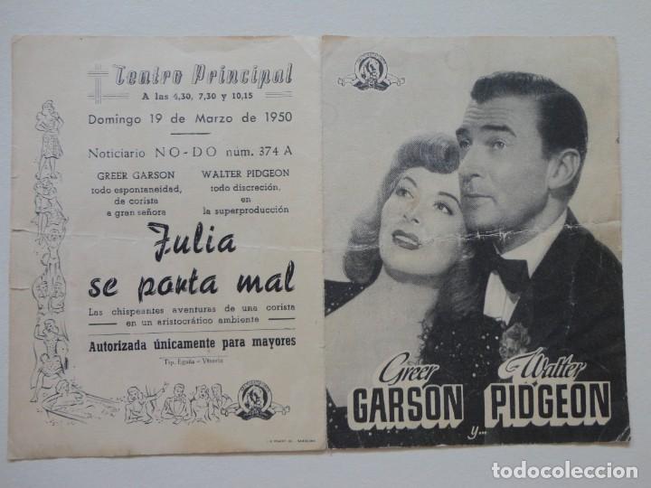 Cine: JULIA SE PORTA MAL - (P. Doble) - Foto 1