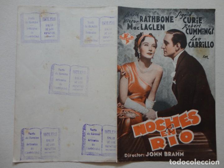 Cine: NOCHES EN RIO - (P. Doble) - Foto 1