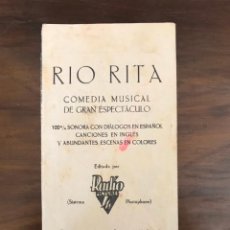 Cine: RIO RITA COMEDIA MUSICAL DE GRAN ESPECTÁCULO. 1931 DESPLEGABLE. SALÓN AYAMONTE (VER FOTOS). Lote 304478693