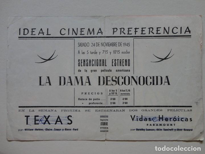 Cine: LA DAMA DESCONOCIDA - 1945 - Foto 2