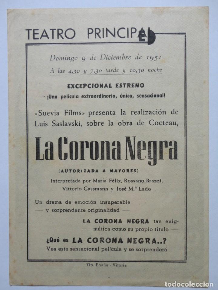 Cine: LA CORONA NEGRA - (T. Principal) - Foto 2