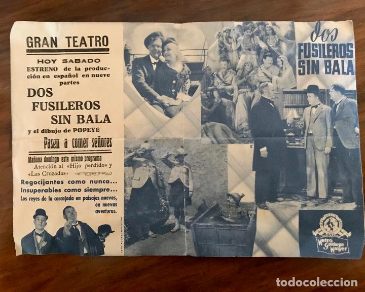 Cine: Laurel y Hardy Dos Fusileros sin balas. Programa doble - Foto 2