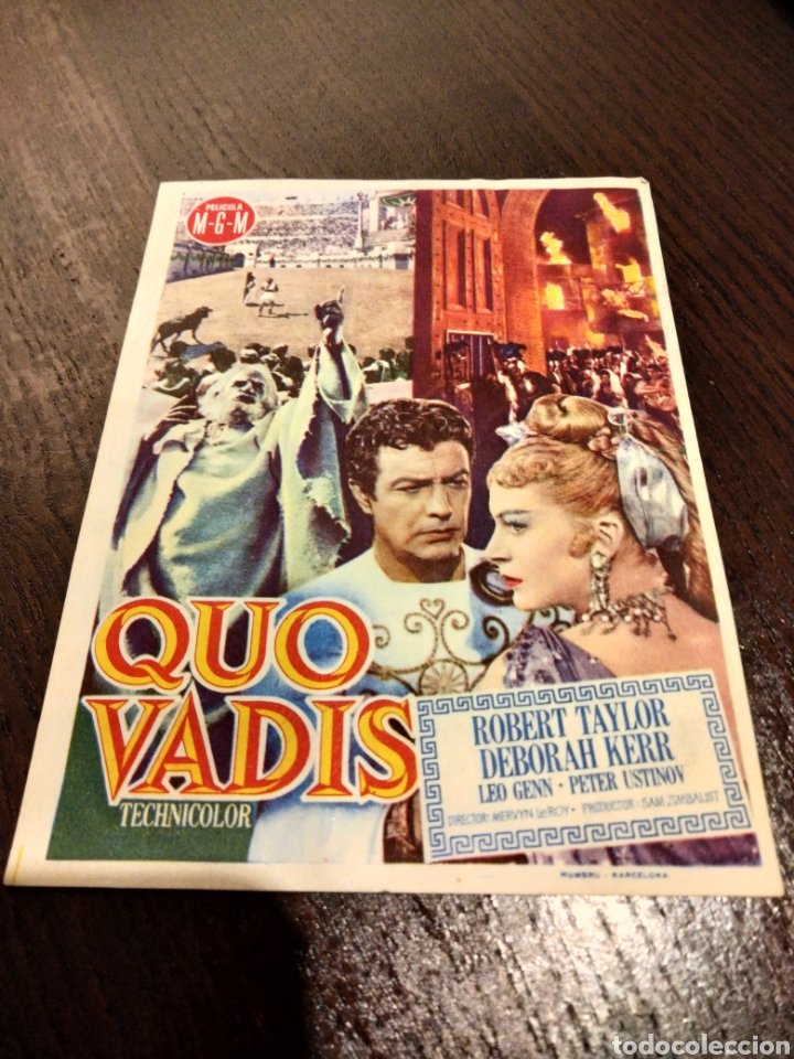  Flyers Publicitaires de films Anciens: Quo Vadis Folleto de mano Teatro Col&oacute;n