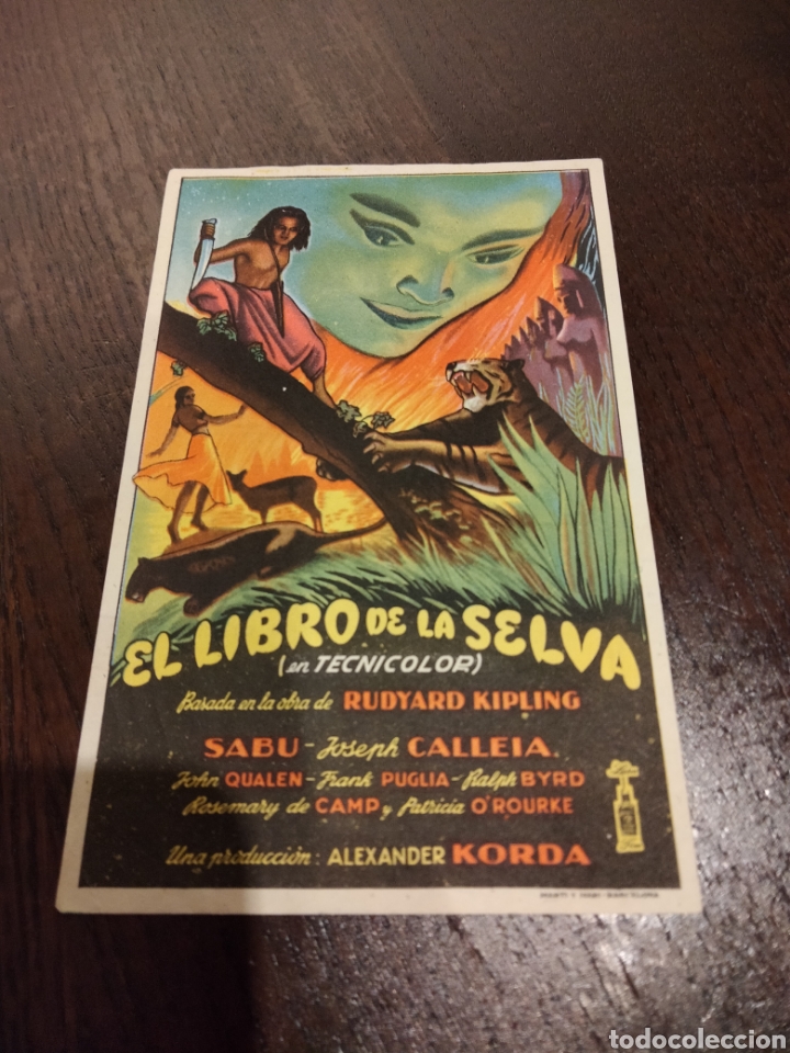 Cine: Folleto El libro de la selva