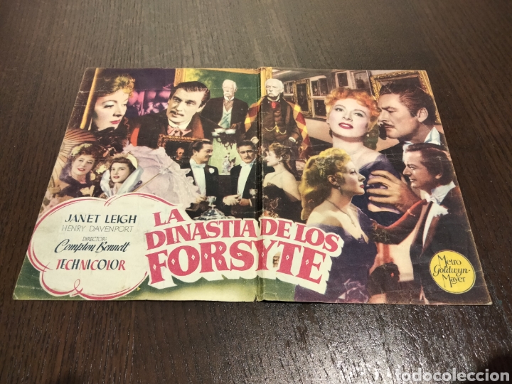  Foglietti di film di film antichi di cinema: Folleto La dinast&iacute;a de los Forsyte - Janet Leight