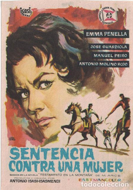 Cine: PROGRAMA DE CINE. SENTENCIA CONTRA UNA MUJER PC-5166 - Foto 1