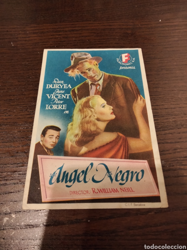 Kino: Folleto &Aacute;ngel negro Cine Mari