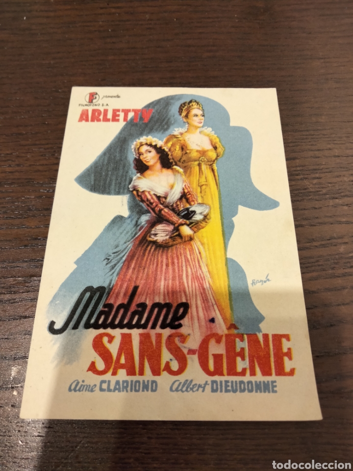 Cine: Folleto Madame Sans-G&ecirc;ne