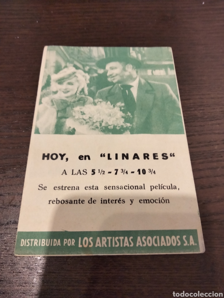 Cine: Folleto &rdquo;El poderoso Barnum&rdquo; con Wallace Beery - Linares - Foto 2