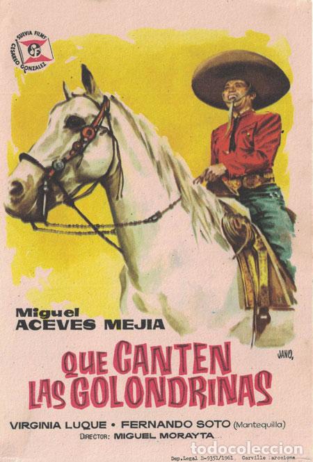 Cine: PROGRAMA DE CINE. QUE CANTEN LAS GOLONDRINAS PC-5189 - Foto 1