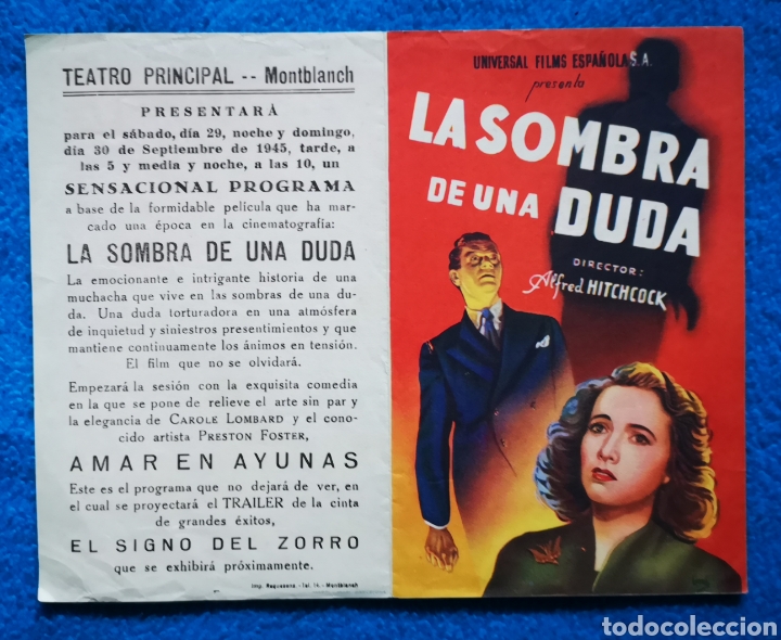Cine: LA SOMBRA DE LA DUDA - Foto 1