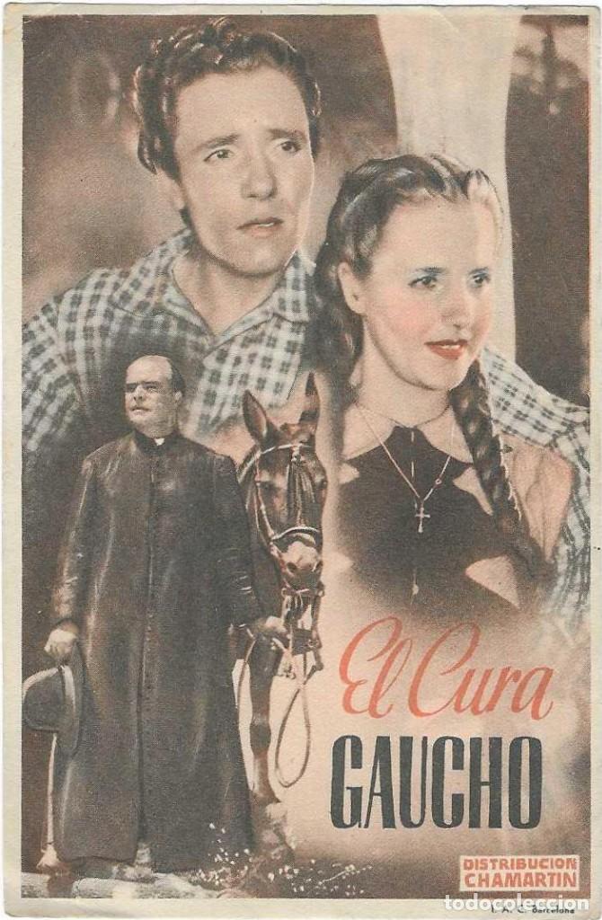  Flyers Publicitaires de films Anciens: Programa Cine. El Cura Gaucho. 19-1357