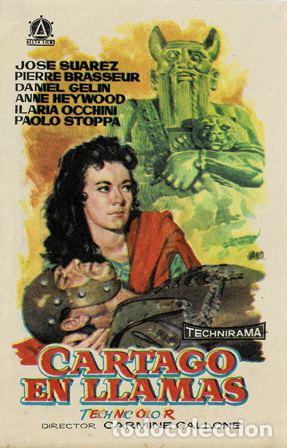 Cine: PROGRAMA DE CINE. CARTAGO EN LLAMAS PC-5215 - Foto 1