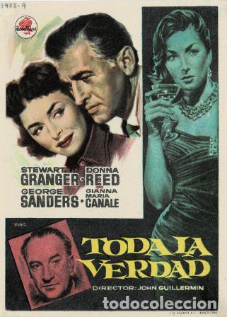  Flyers Publicitaires de films Anciens: PROGRAMA DE CINE. TODA LA VERDAD PC-5222