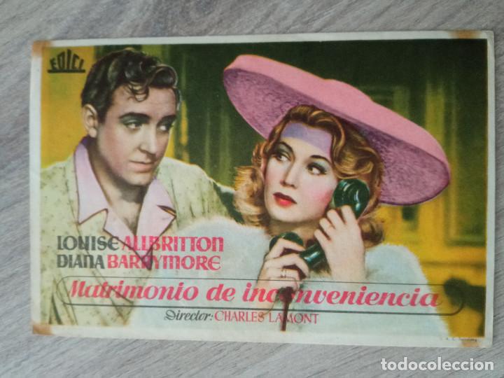 Cine: MATRIMONIO DE INCONVENIENCIA - Foto 1