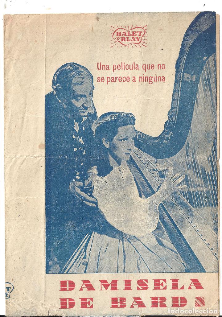 Cine: PTCC0 87 DAMISELA DE BARD PROGRAMA DOBLE BALET Y BLAY EMMA GRAMATICA - Foto 1