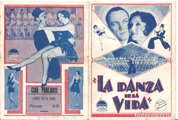 Cine: PTCC 111 LA DANZA DE LA VIDA PROGRAMA DOBLE PARAMOUNT URUGUAYO NANCY CARROLL HAL SKELLY - Foto 3
