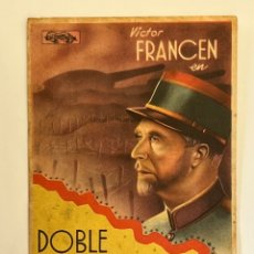 Cine: CINE IBERIA VALENCIA DEL CID. FOLLETO DE MANO, DOBLE CRIMEN EN LA LÍNEA MAGINOT (A.1937). Lote 307963088