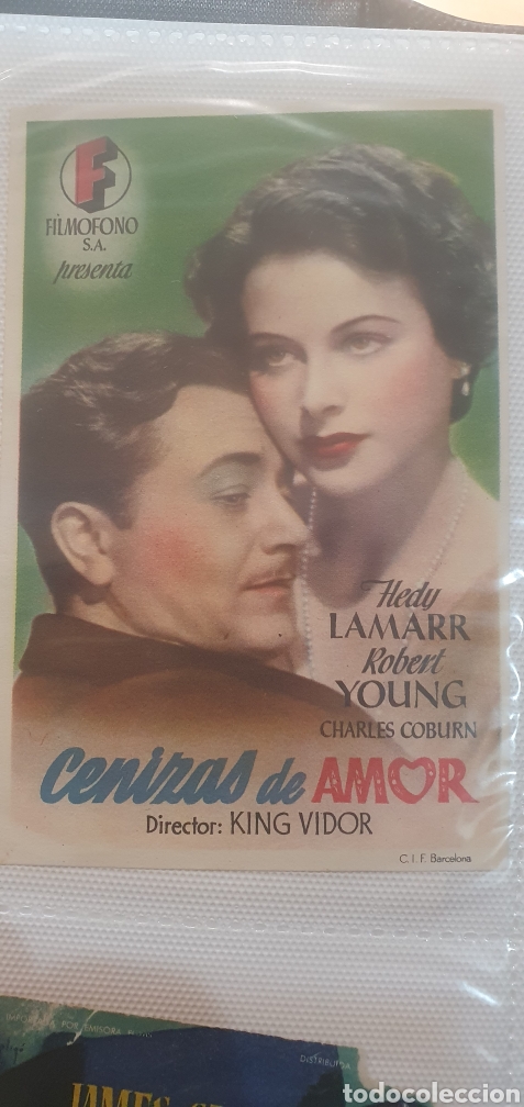  Flyers Publicitaires de films Anciens: Cenizas de amor simple