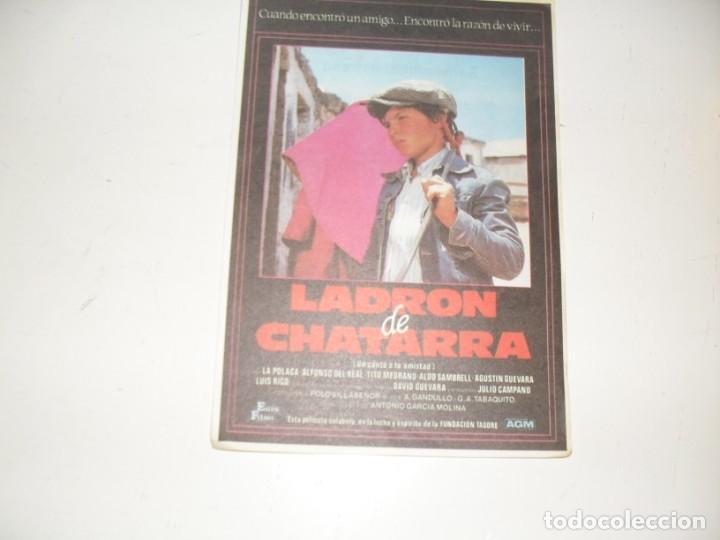 Cine: programa de mano sencillo,sin texto publicitario .titulo: LADRON DE CHATARRA.