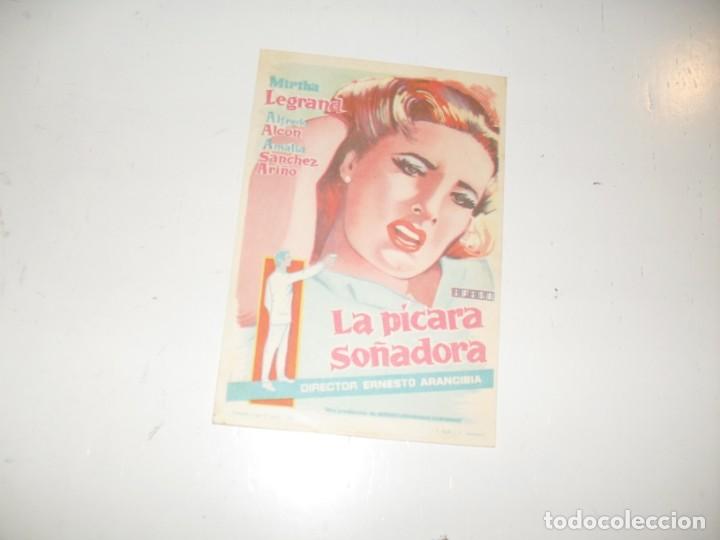 Cine: programa de mano sencillo,sin texto publicitario .titulo: LA PICARA SO&Ntilde;ADORA.