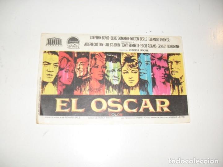 Cine: programa de mano sencillo,sin texto publicitario .titulo: EL OSCAR.