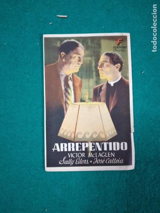 Cine: ARREPENTIDO. VICTOR McLAGLEN. PROGRAMA DE CINE. - Foto 1
